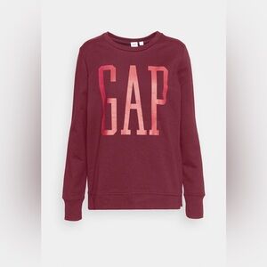 GAP Women's Maroon Crew Neck Sweater